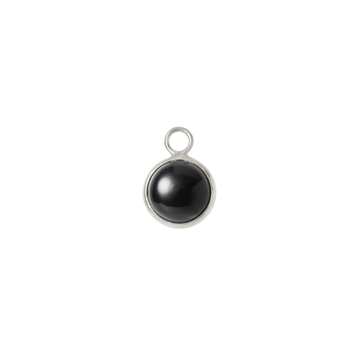 Ludique Round Onyx Silver