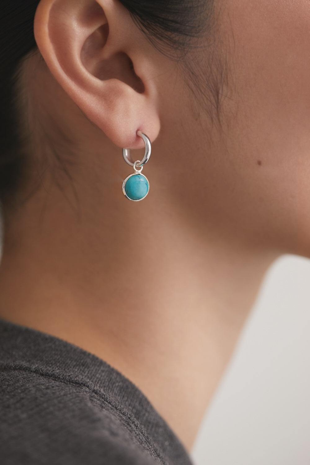 Ludique Round Turquoise SIlver