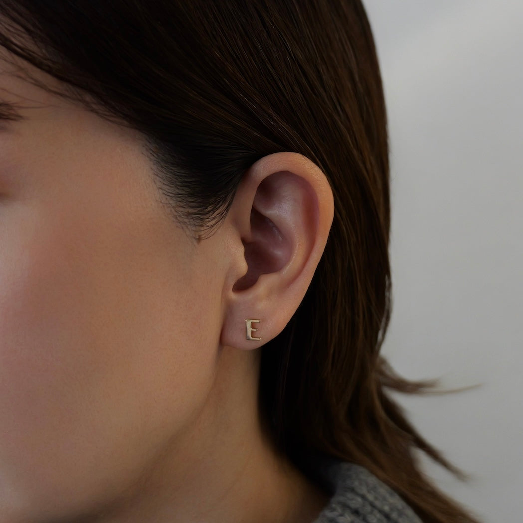 【COLLABORATION】Pilgrim Surf+Supply / Initial Earrings E