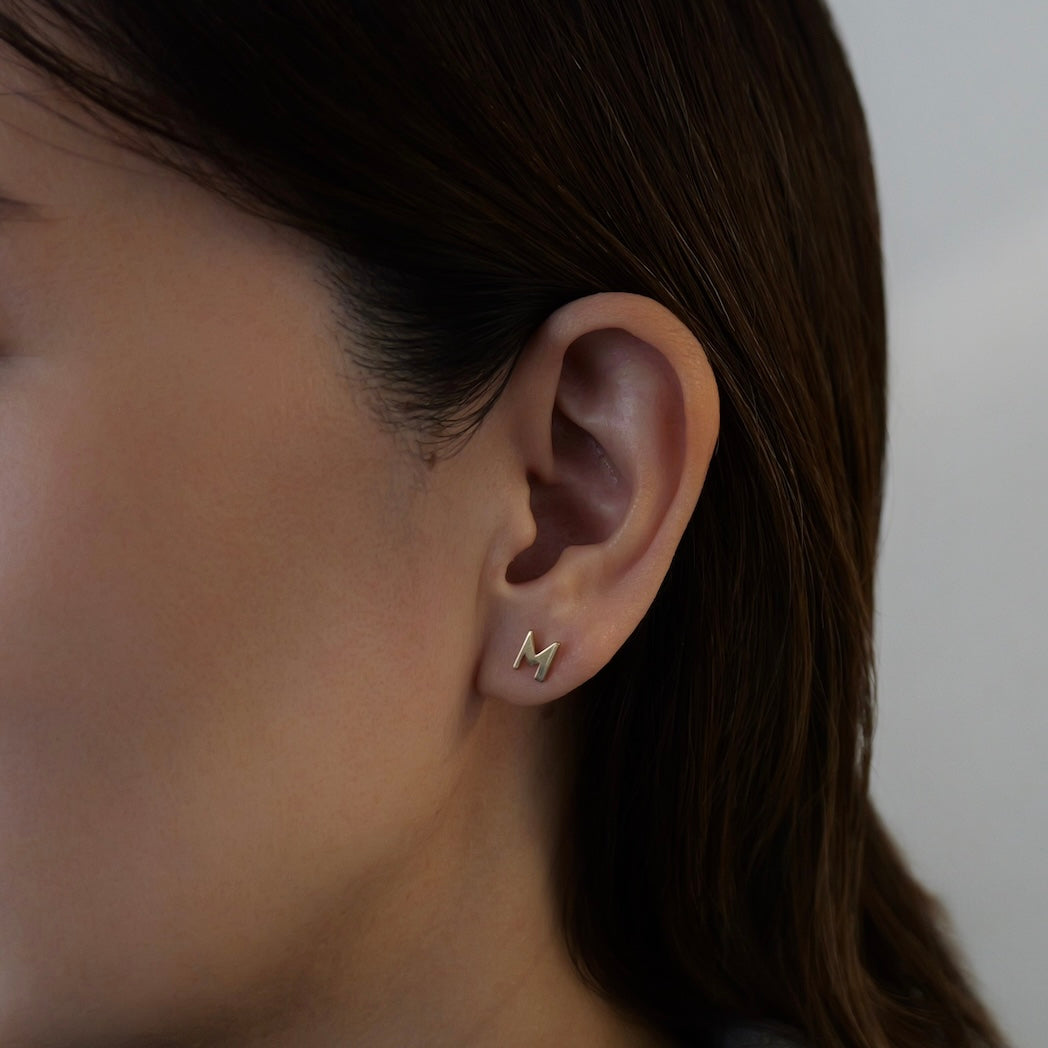 【COLLABORATION】Pilgrim Surf+Supply / Initial Earrings M