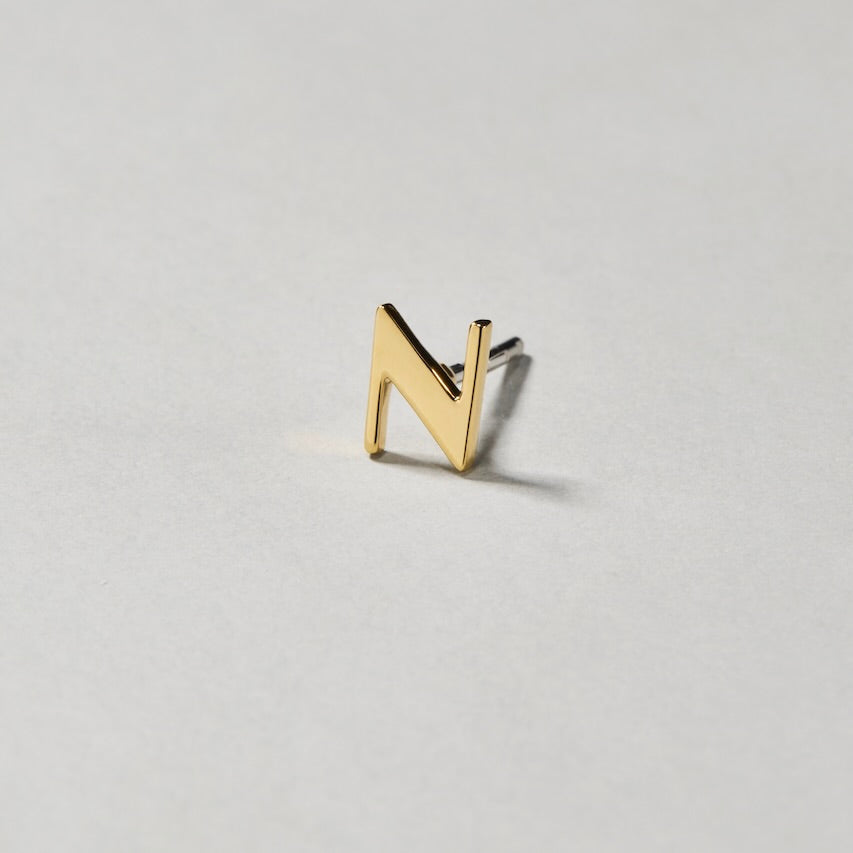 【COLLABORATION】Pilgrim Surf+Supply / Initial Earrings N